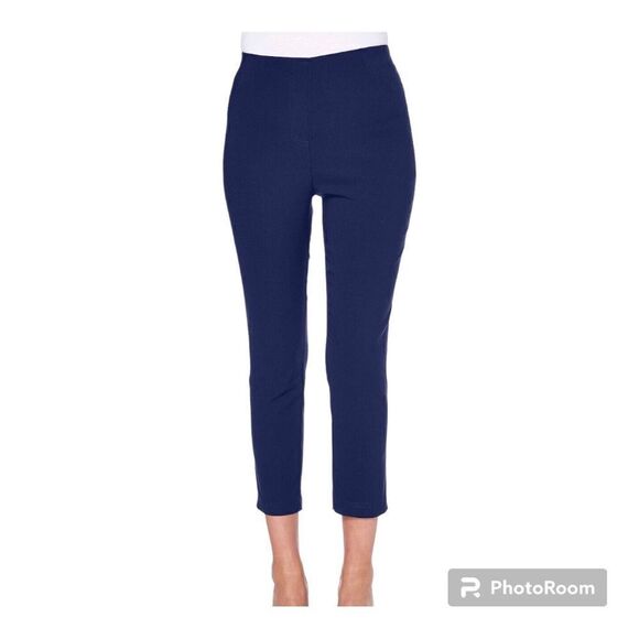 BENGALINE TROUSERS LADIES CROPPED CAPRI 3/4 LENGTH PANTS  size 16 - Picture 1 of 7